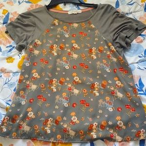 Rewind Brand Baseball green shirt- Size Small